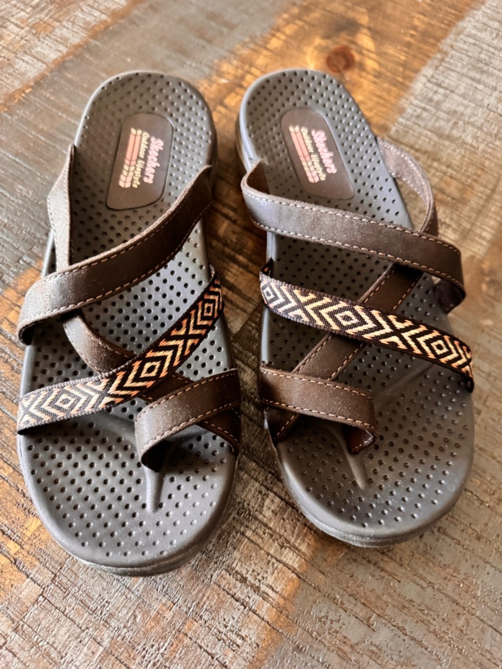 NWT Skechers Women's Reggae - Timeless Summer Brown Size 9 - Picture 8 of 13